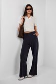Softstreme Pintuck High-Rise Wide-Leg Pant